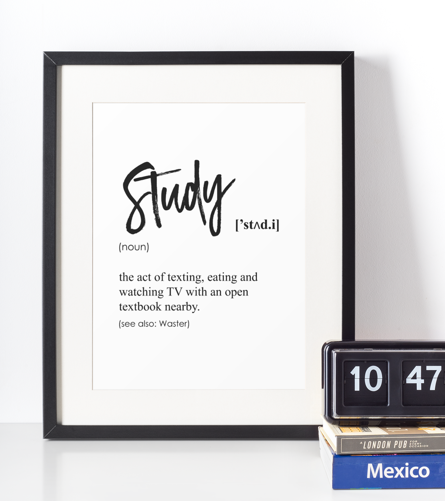 Study Definition Plakat - Just Karikatur Plakater