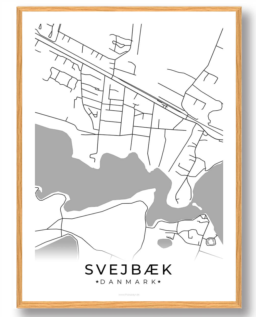 Hvid Svejbæk Plakat - Plakatdyr.dk Plakater