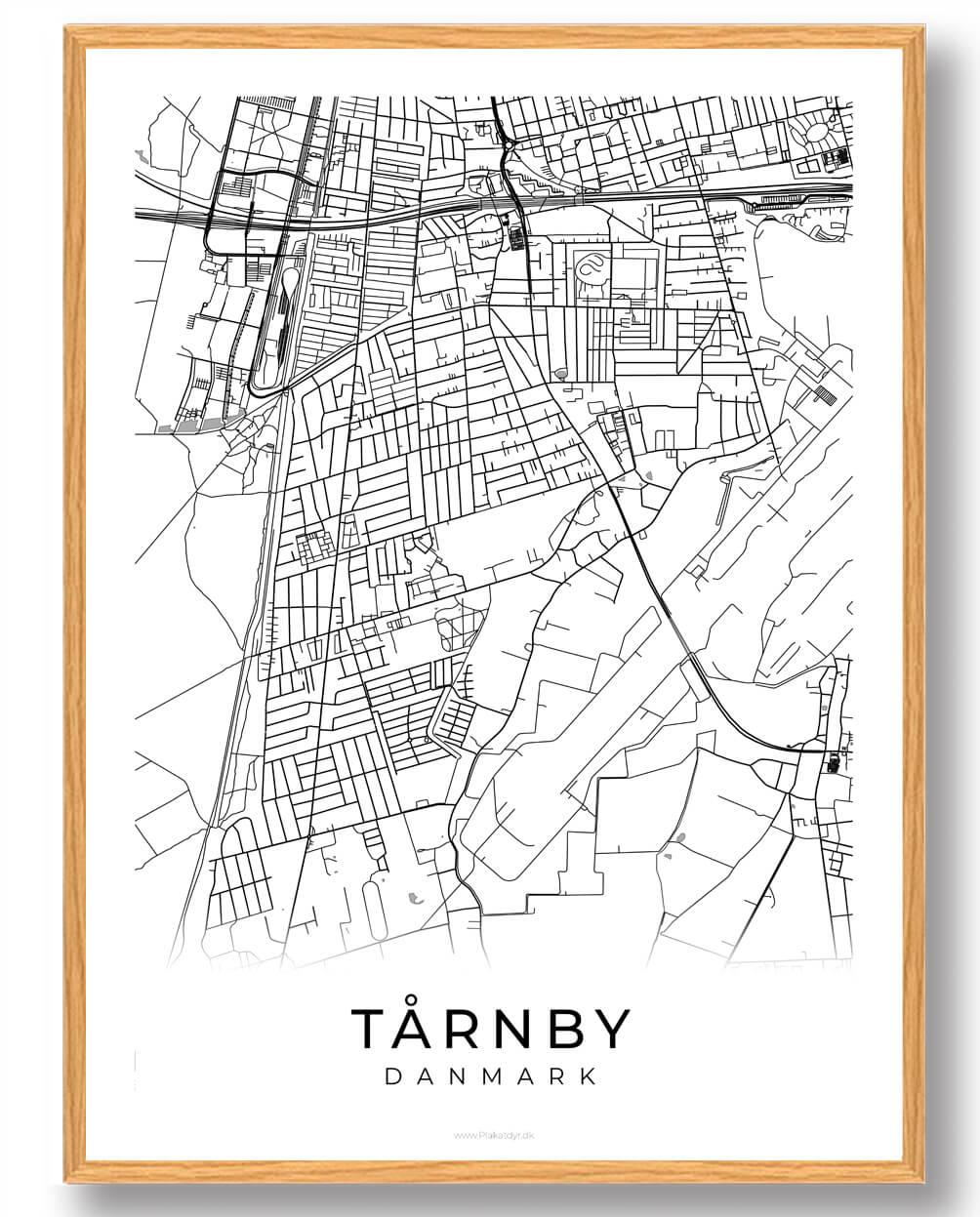 Hvid Tårnby Plakat - Plakatdyr.dk Plakater