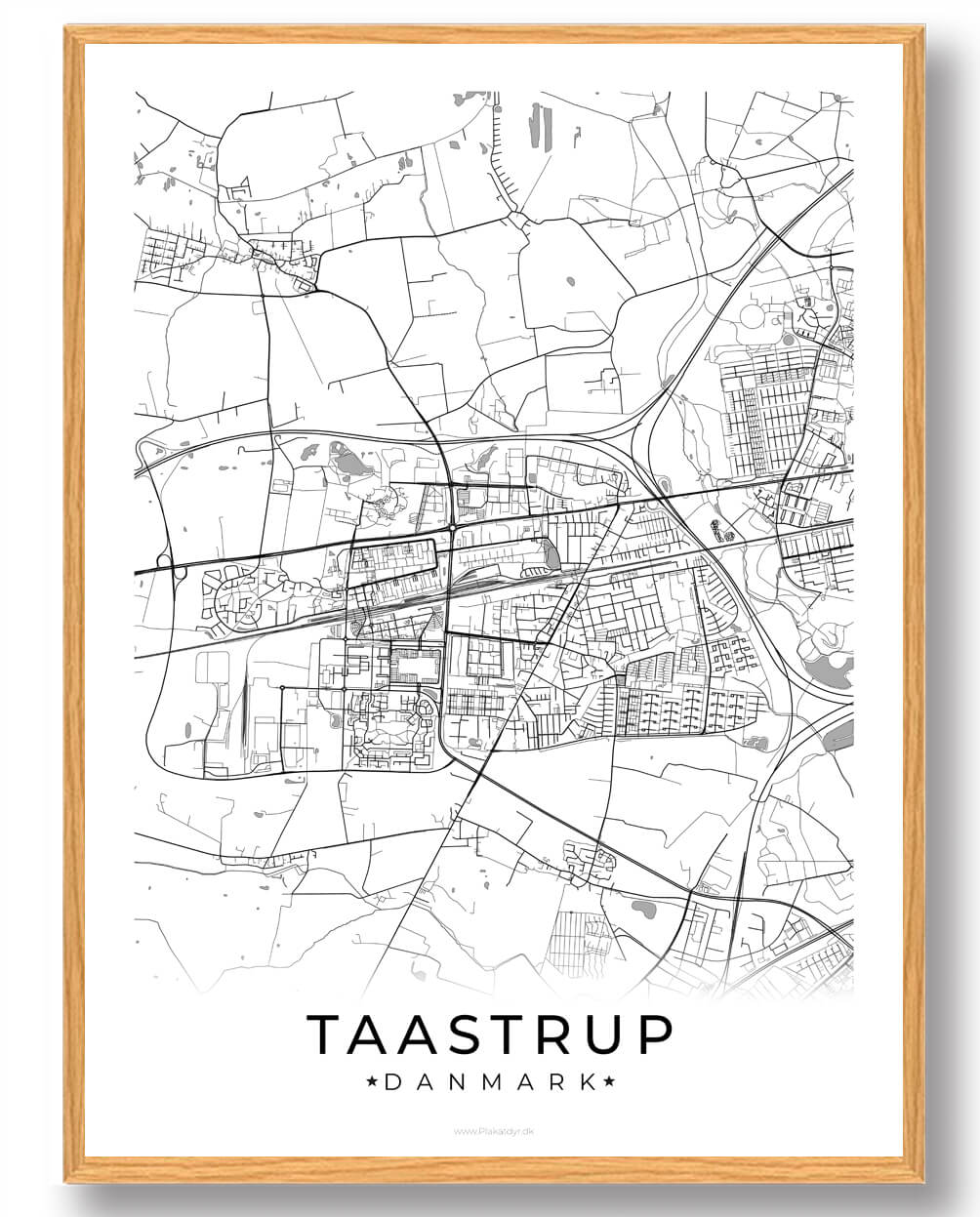 Hvid Taastrup Plakat - Plakatdyr.dk Plakater