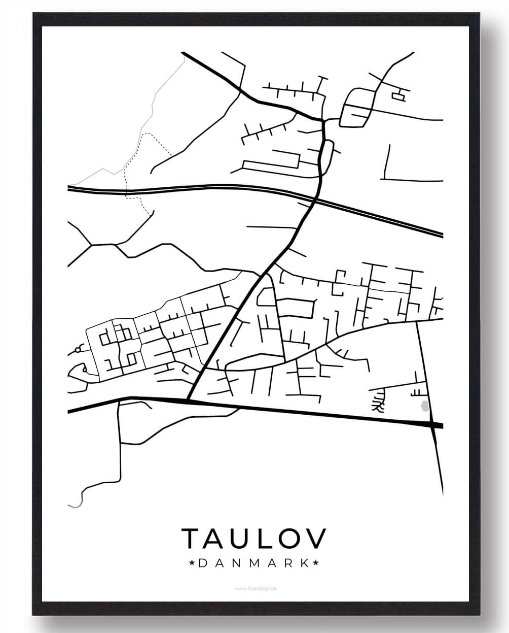 Hvid Taulov Plakat - Plakatdyr.dk Plakater