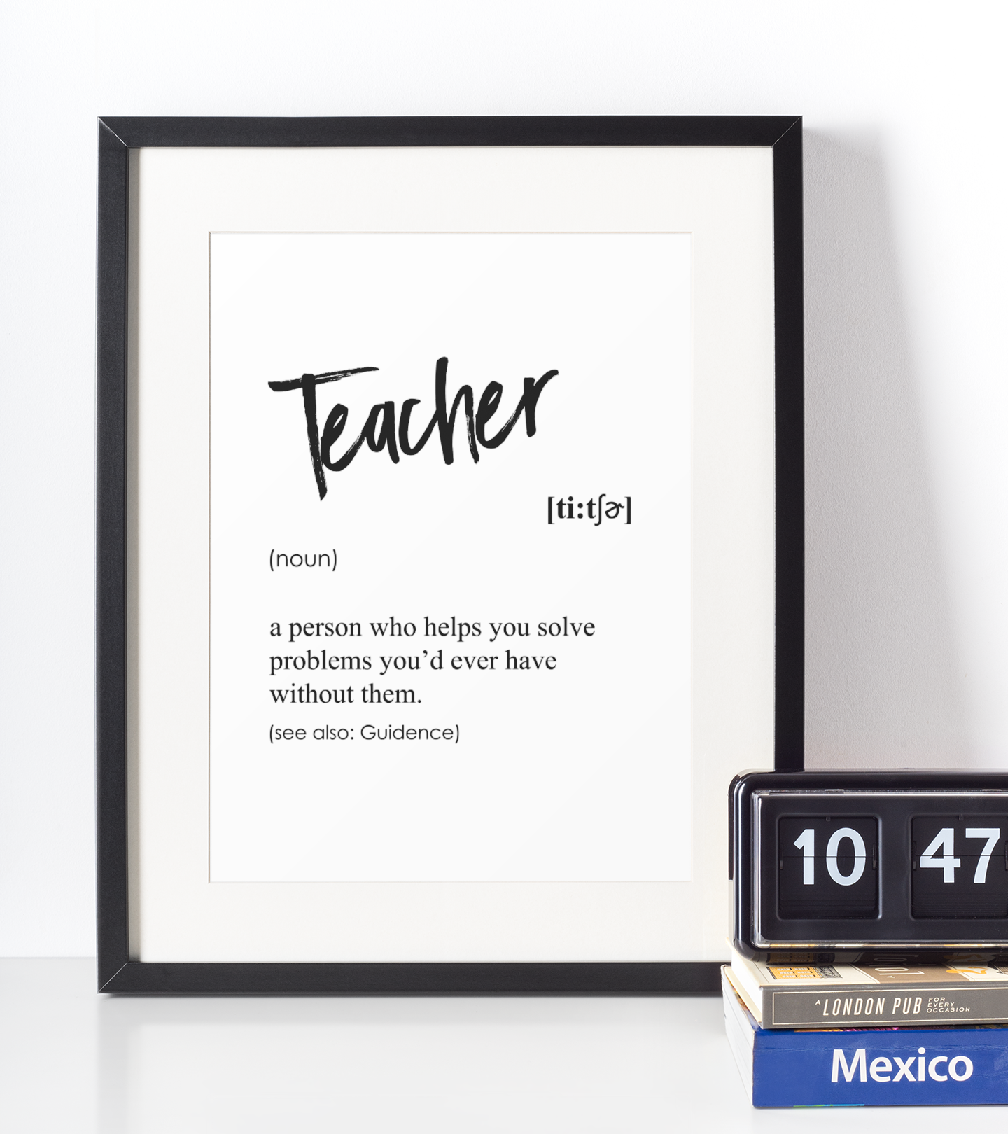 Teacher Definition Plakat - Just Karikatur Plakater