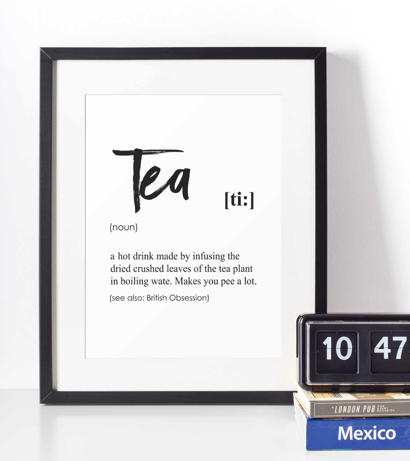 Tea Definition Plakat - Just Karikatur Plakater