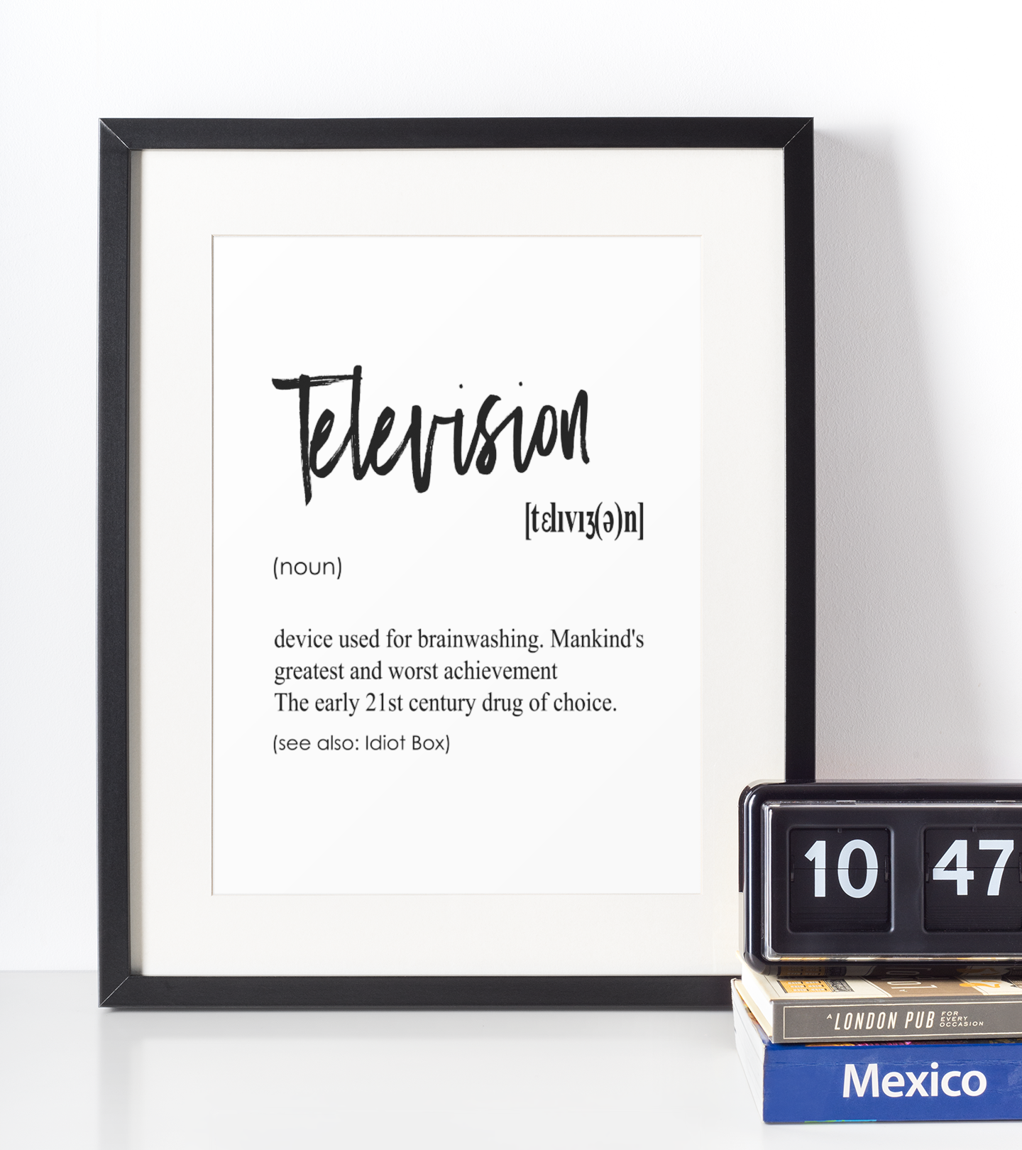 Television Definition Plakat - Just Karikatur Plakater