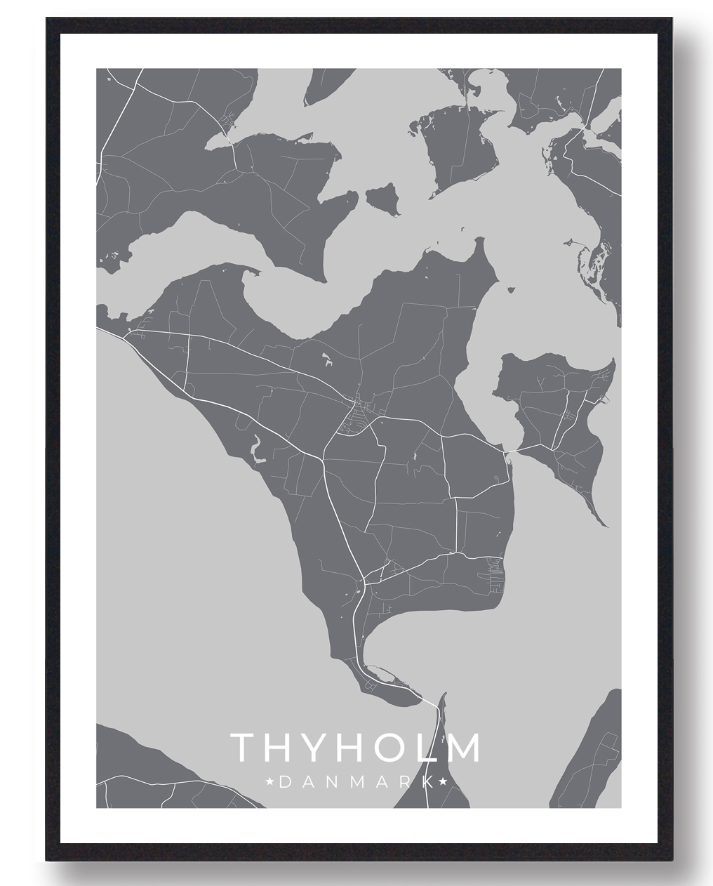 Thyholm Plakat Grå - Plakatdyr.dk Plakater