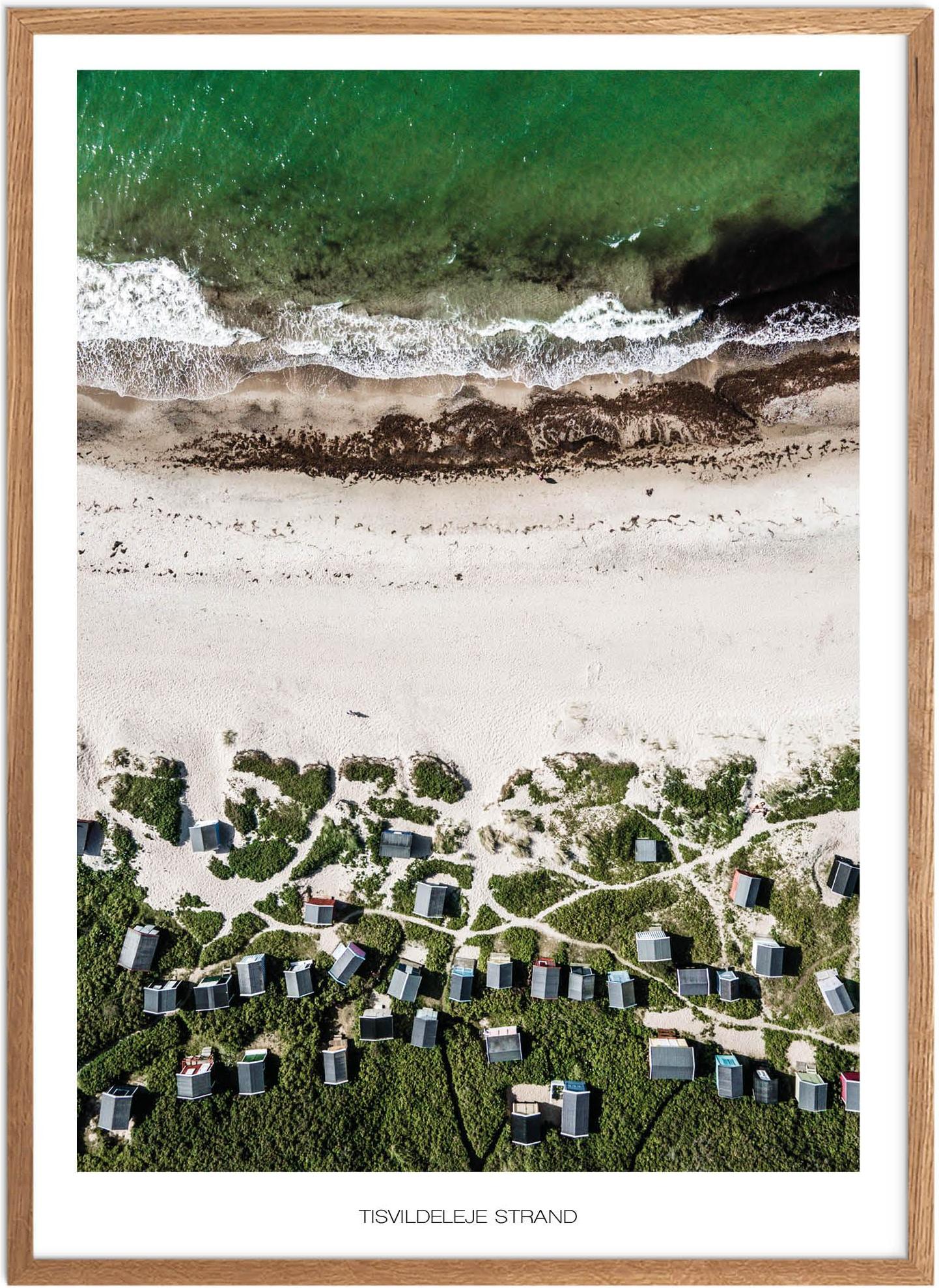 Plakat Tisvildeleje Strand Naturplakat Plakater Nordsjælland Plakat Plakatsnedkeren Drone Plakater - Plakatsnedkeren Plakater