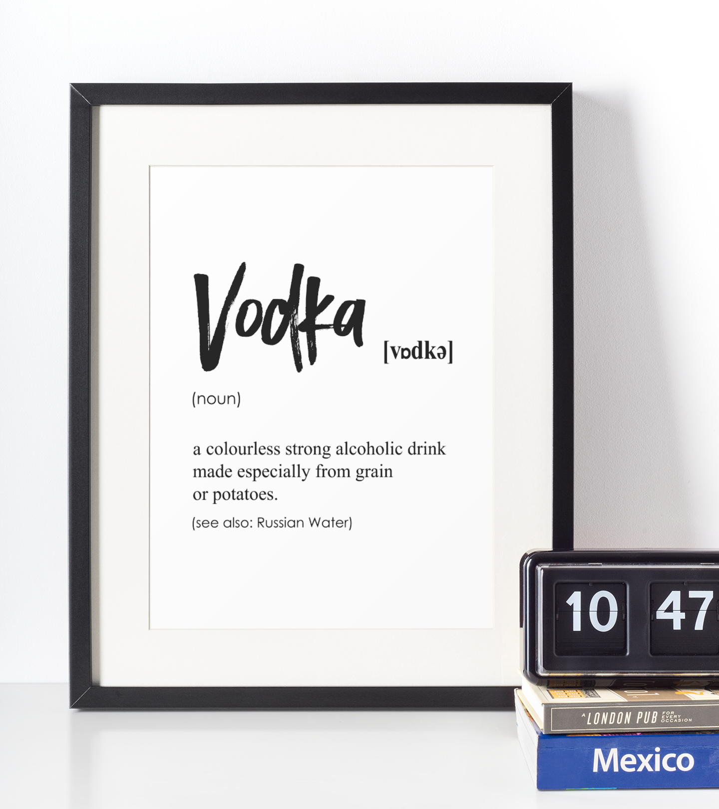 Vodka Definition Plakat - Just Karikatur Plakater