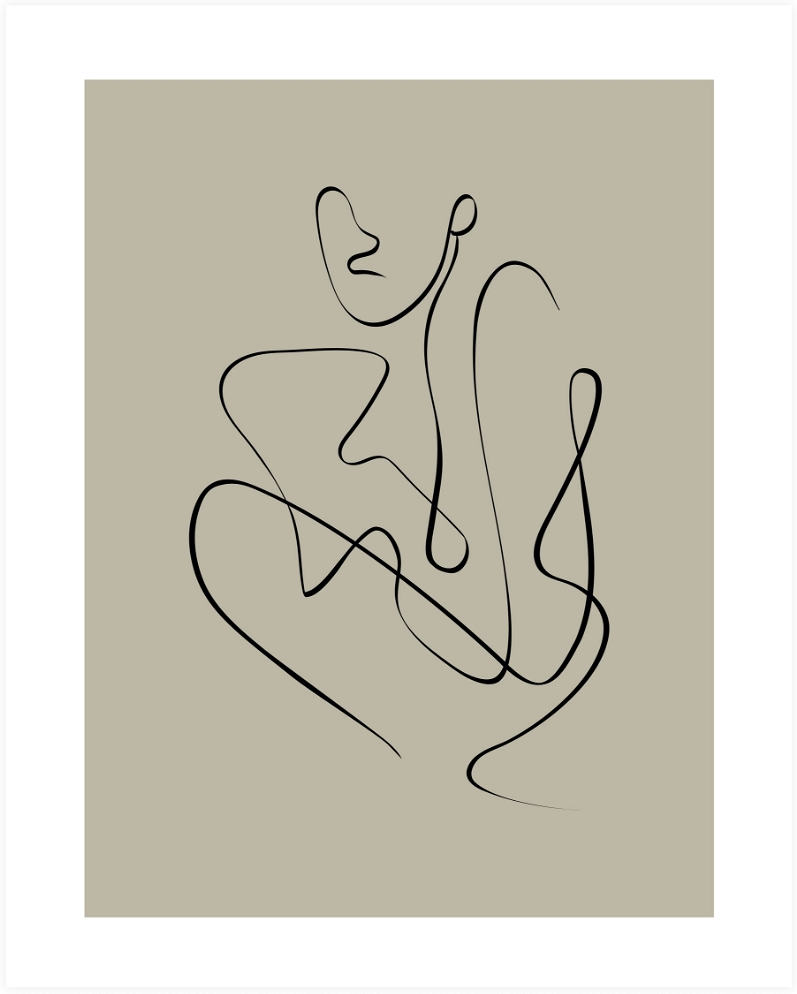 Multifarve Plakat Woood Exclusive Whatever Moderne Abstrakt Kunstplakat R Mat Finish - Woood Plakater  - 8714713133994