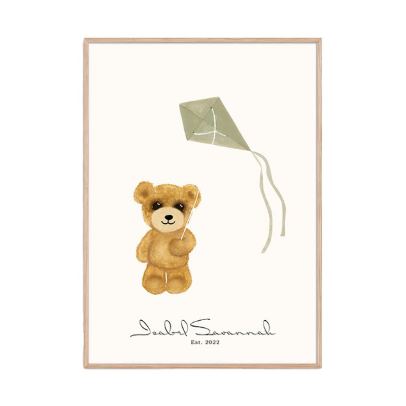 William Plakat Med Egetræsramme Størrelser - Isabel Savannah Plakater