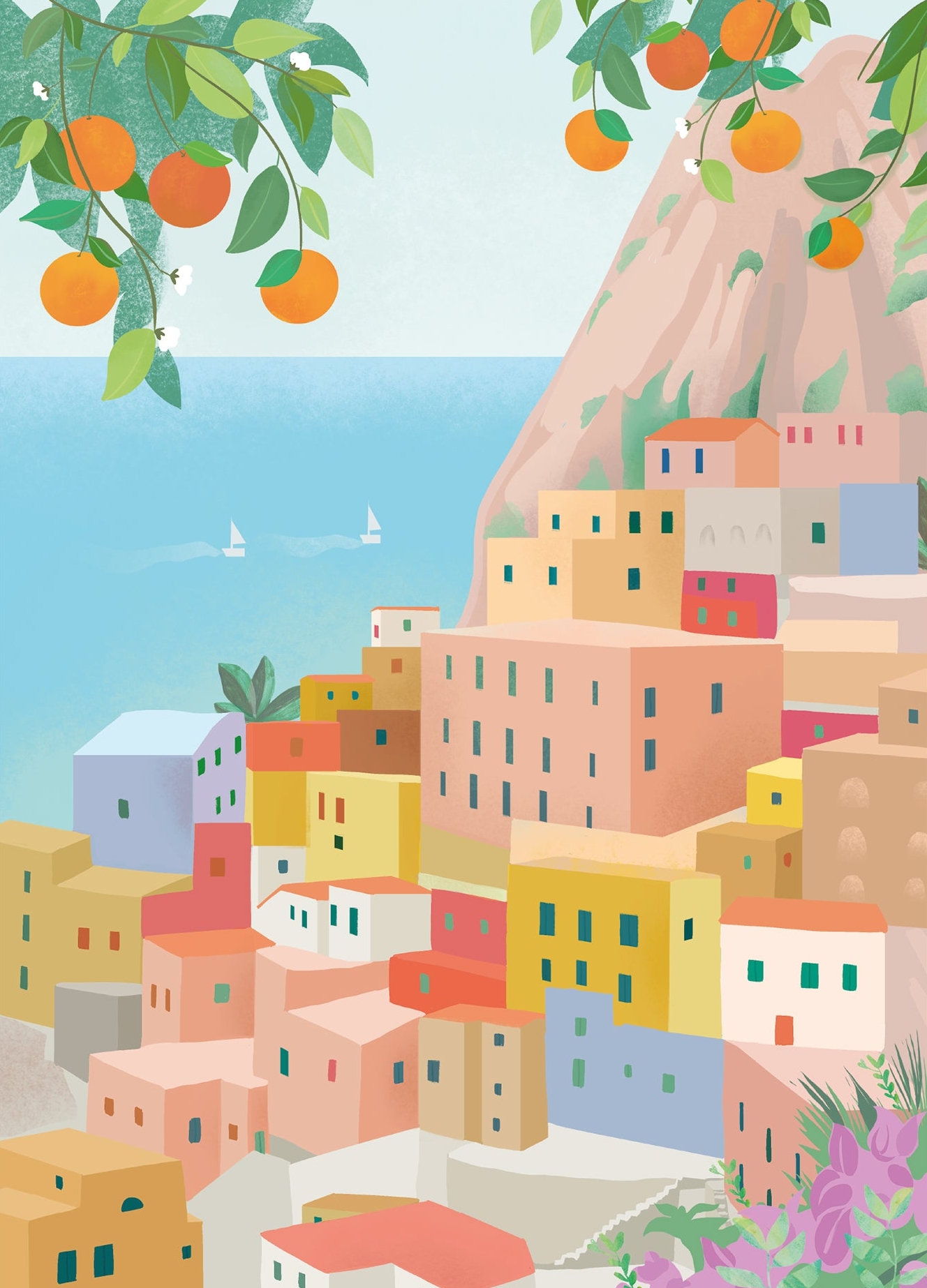 Rosa Amalfi Petra Lizde - Petra Lizde Plakater