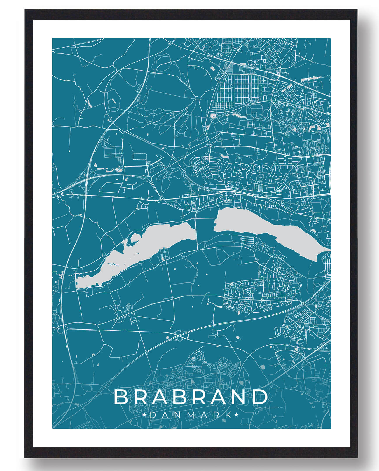 Blå Brabrand Plakat - Plakatdyr.dk Plakater