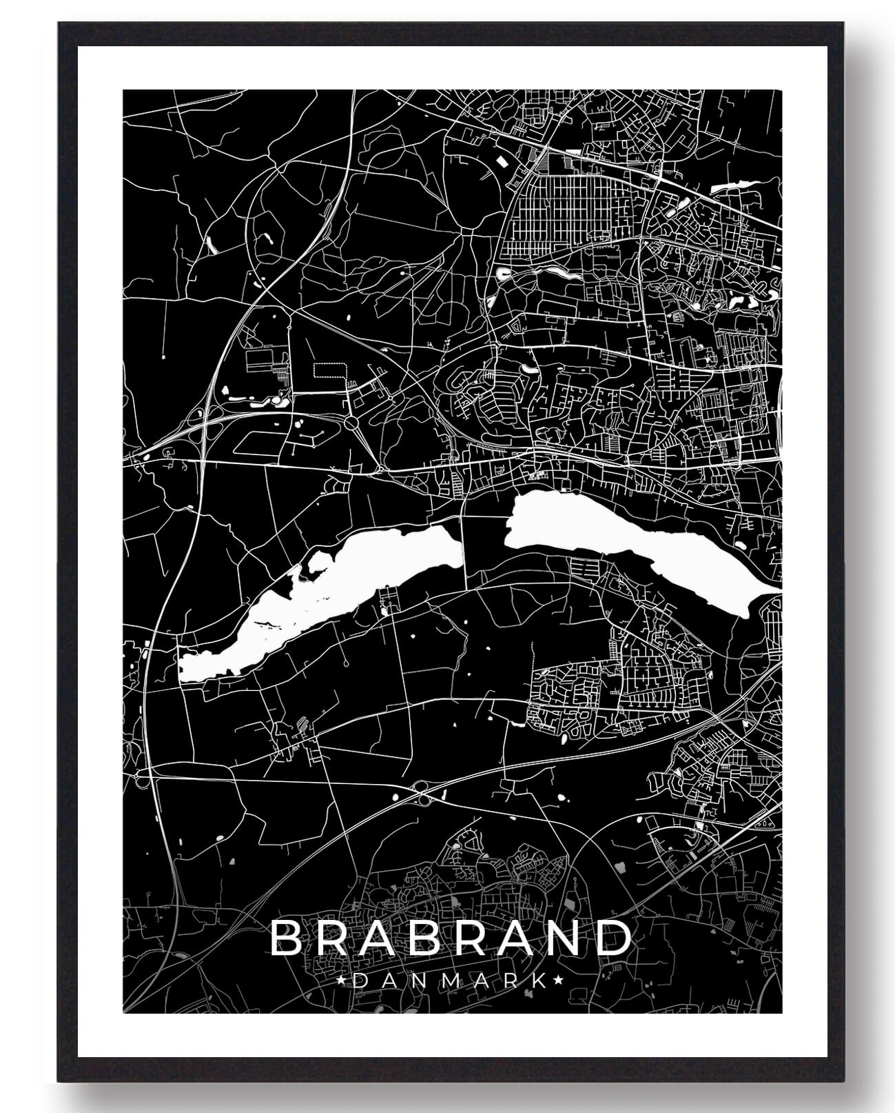 Sort Brabrand Plakat - Plakatdyr.dk Plakater