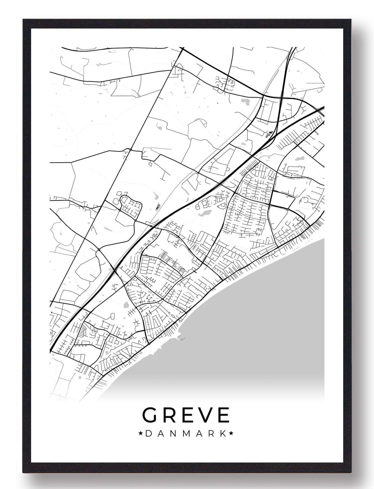 Hvid Greve Plakat - Plakatdyr.dk Plakater