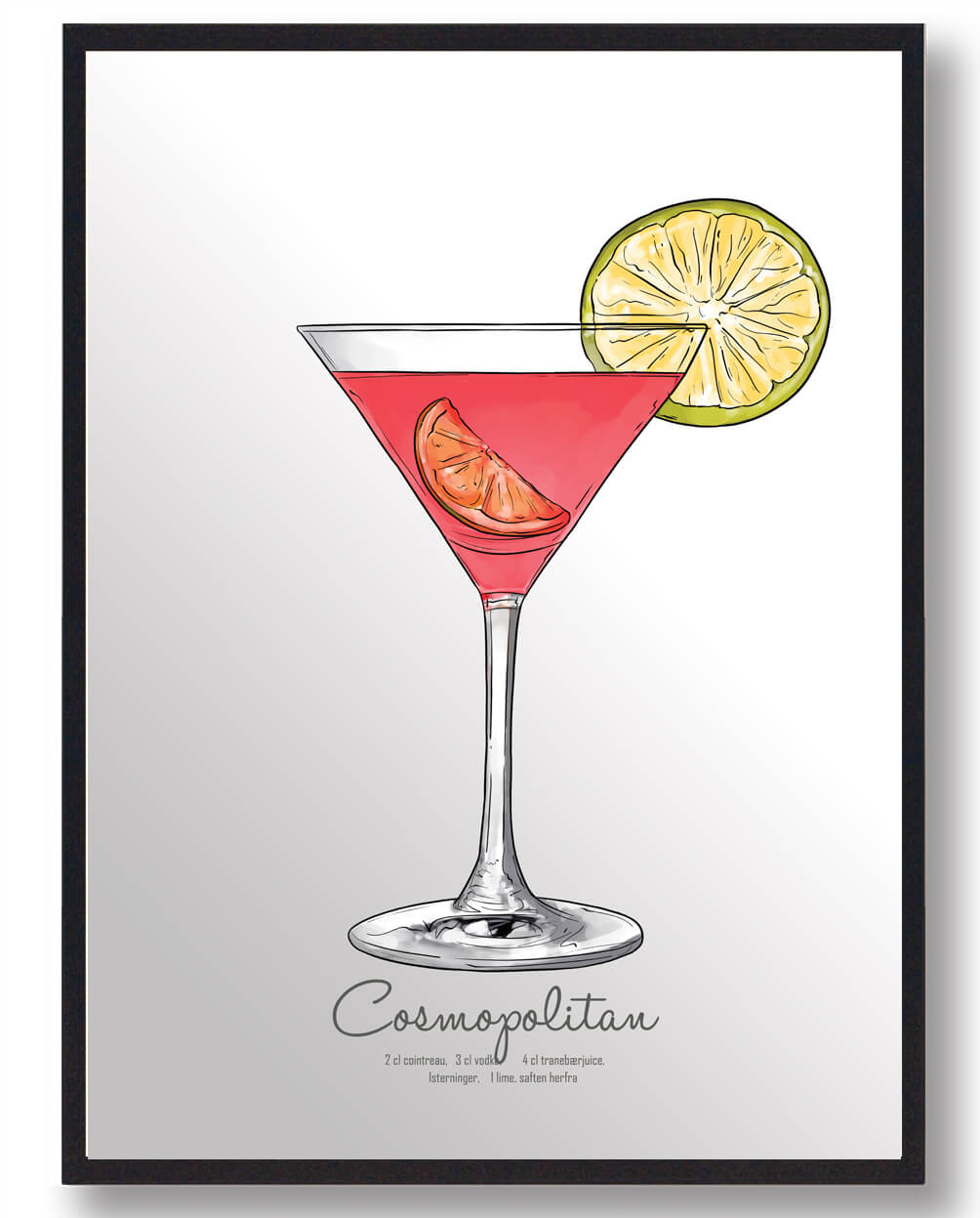 Cosmopolitan Drink Plakat - Plakatdyr.dk Plakater