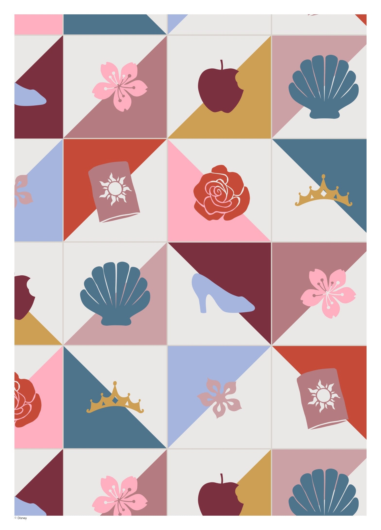 Rosa Disney Princesses Color Items Disney - Disney Plakater