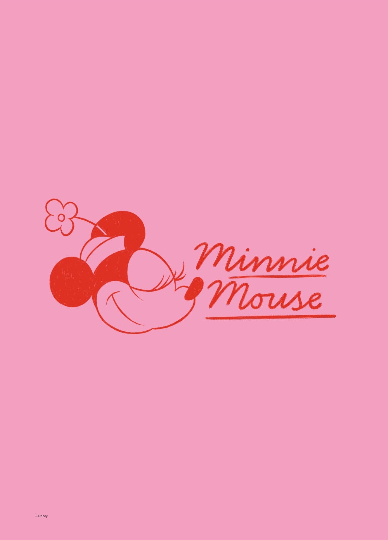 Rosa Minnie Mouse Red Disney - Disney Plakater
