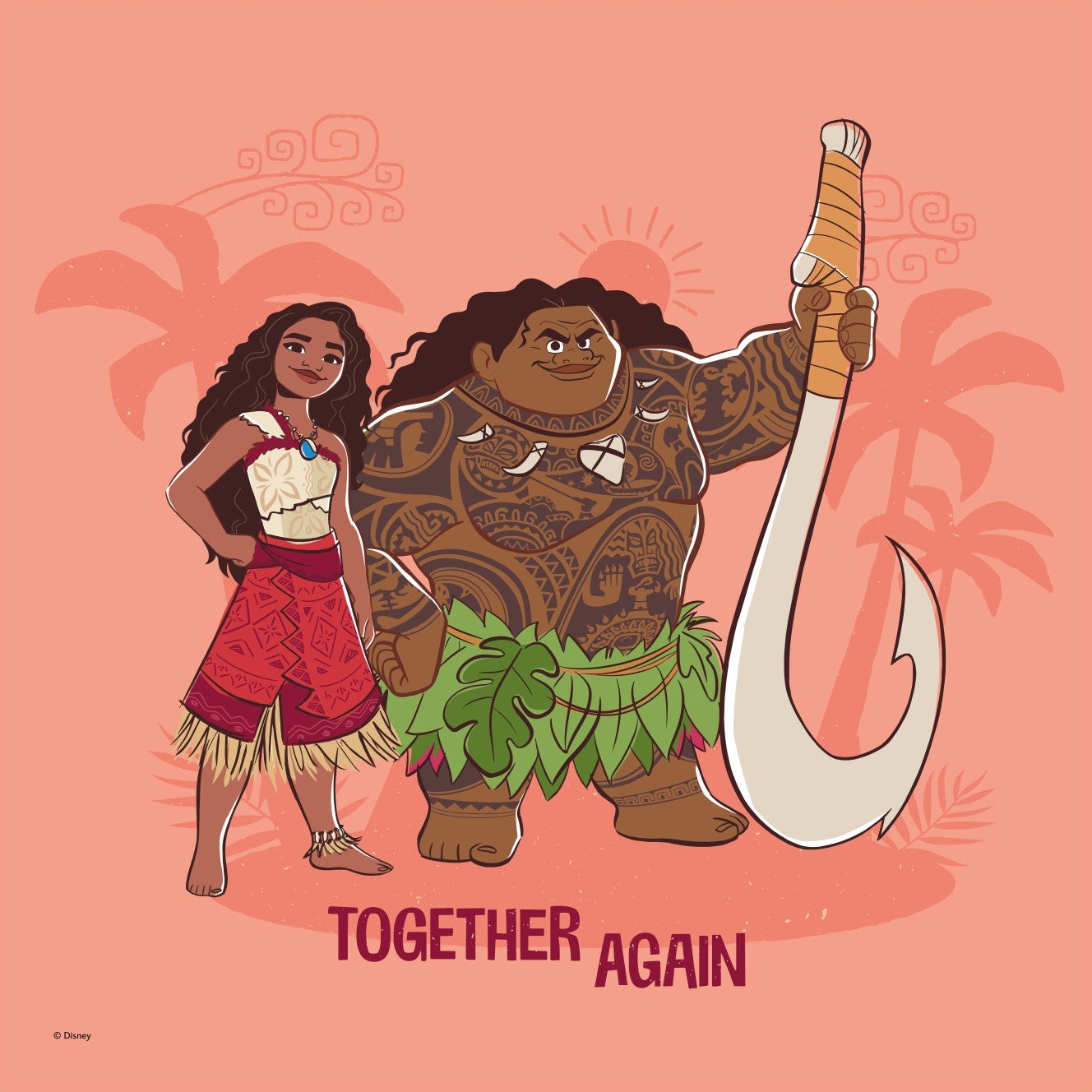Rosa Vaiana Maui Disney - Disney Plakater