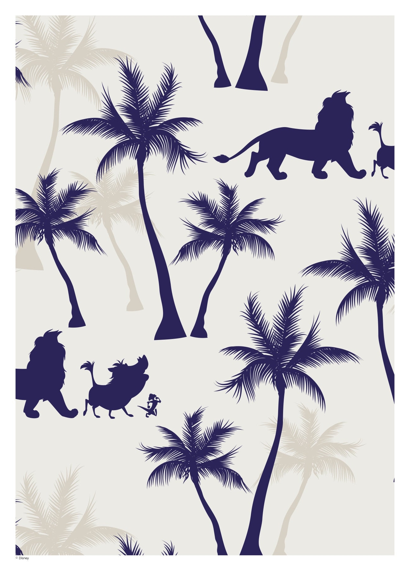 Rosa The Lion King Blue Palms Disney - Disney Plakater