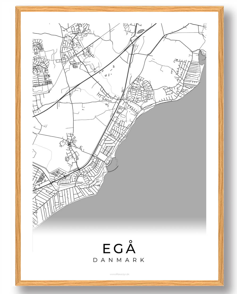 Hvid Egå Plakat - Plakatdyr.dk Plakater