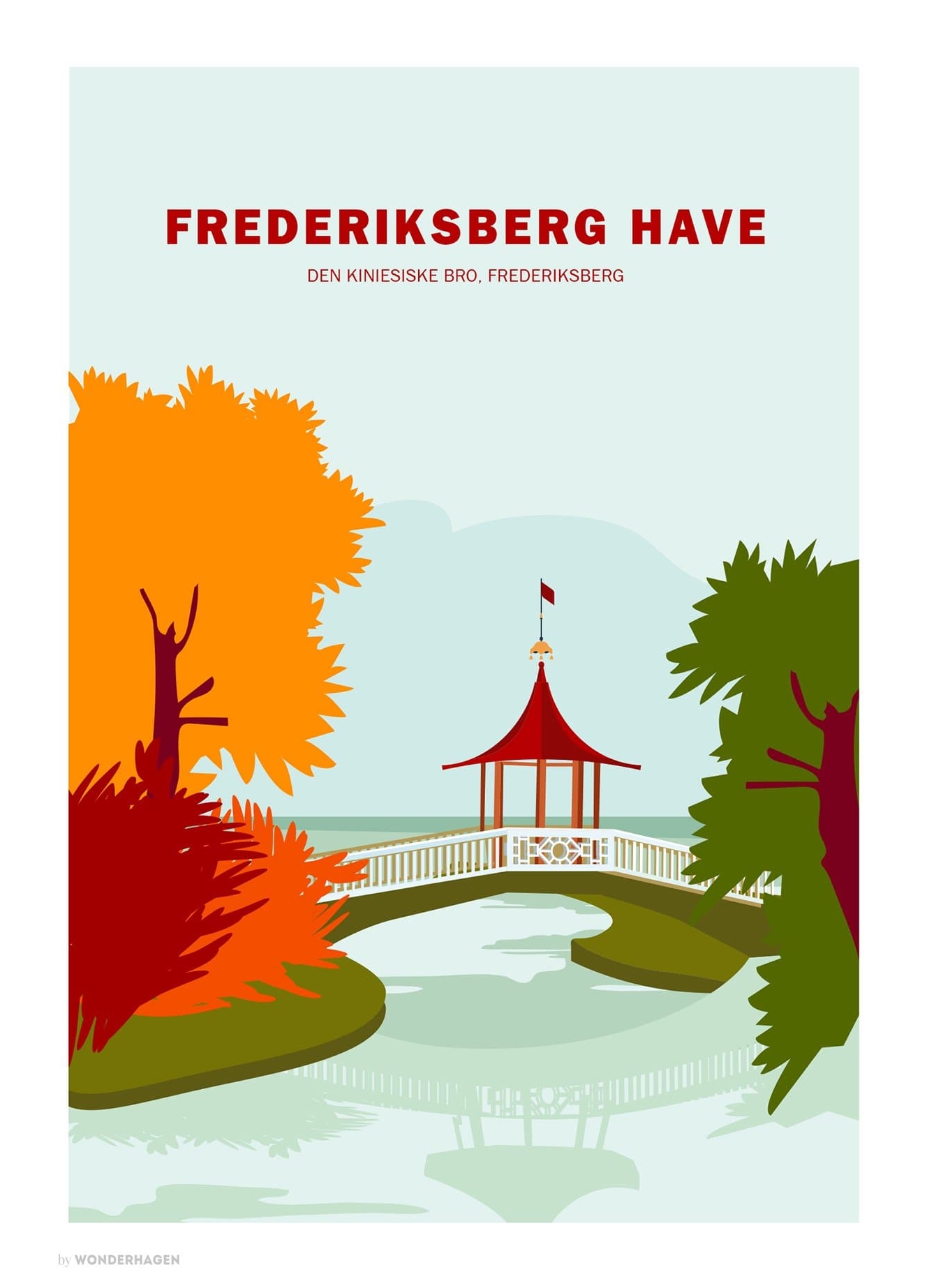 Rosa Frederiksberg Have Wonderhagen - Wonderhagen Plakater