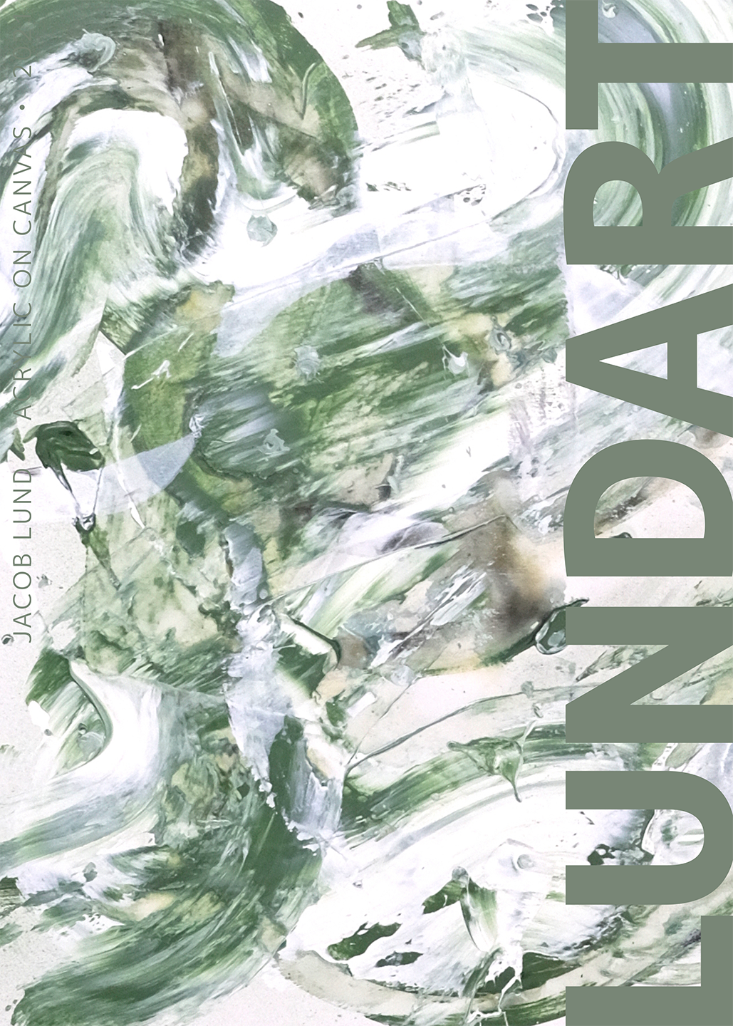 Grøn Green Road Poster Jacob Lund Art - Jacob Lund Art Plakater