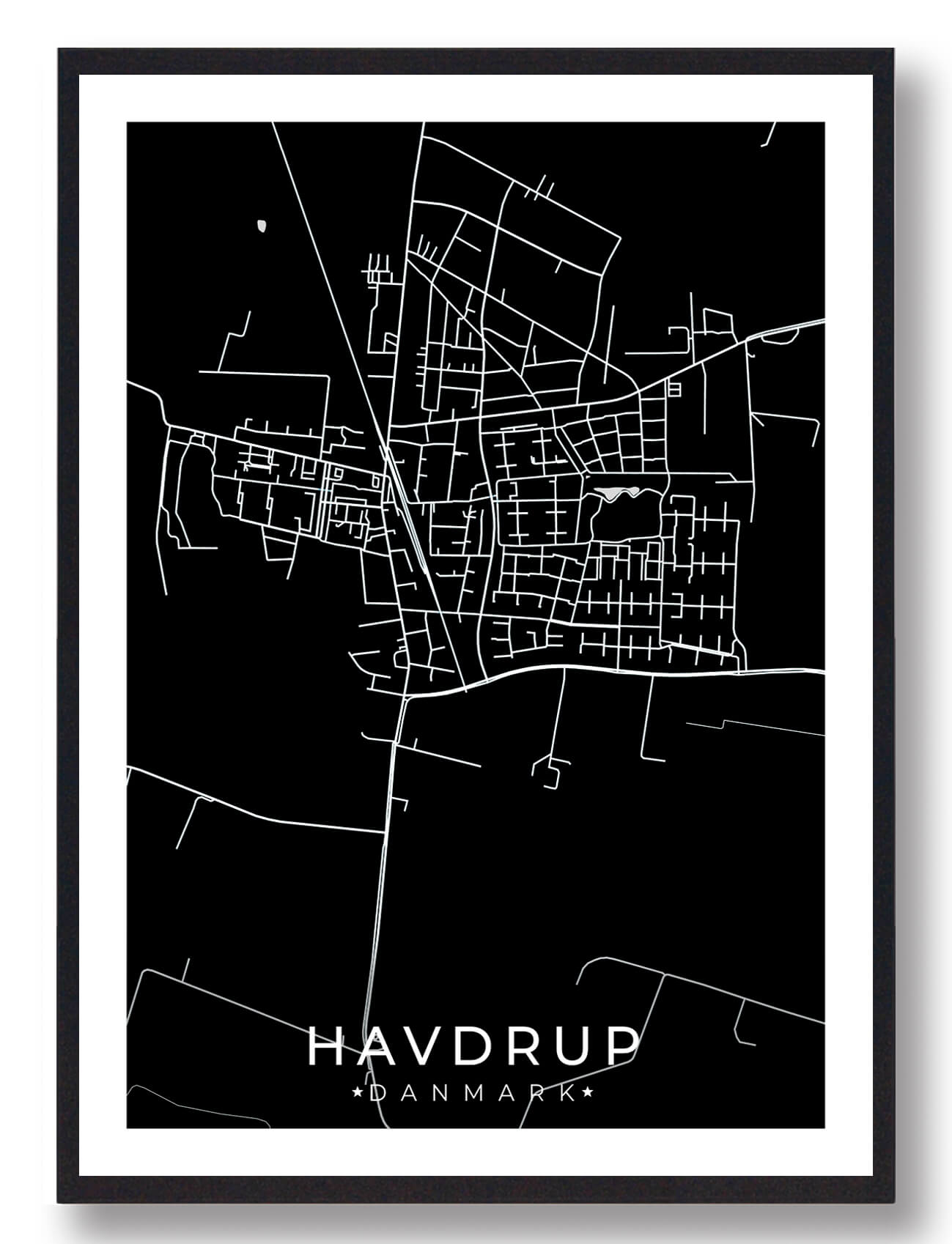 Sort Havdrup Plakat - Plakatdyr.dk Plakater