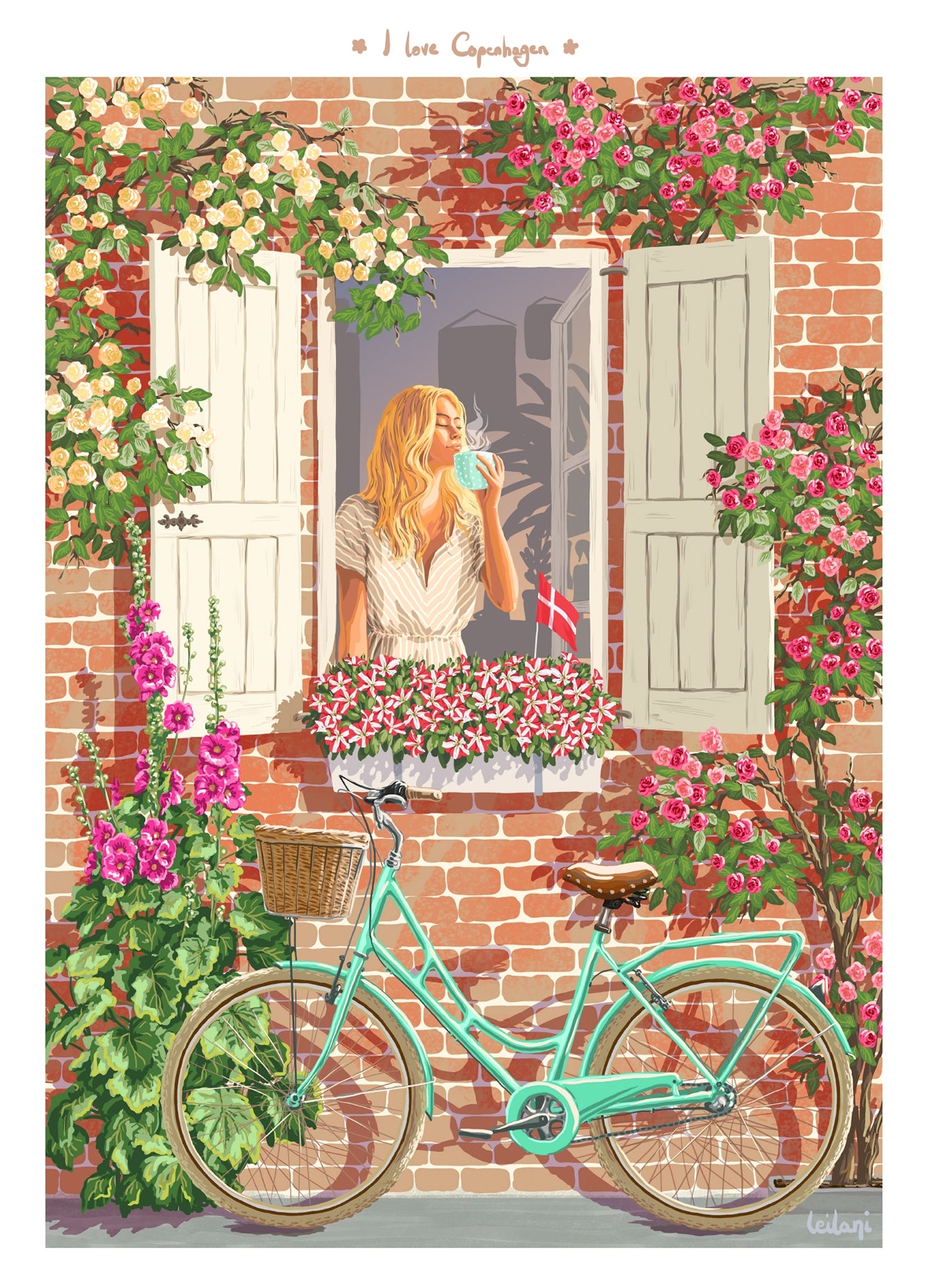 Rosa Love Copenhagen Leilani - Leilani Plakater