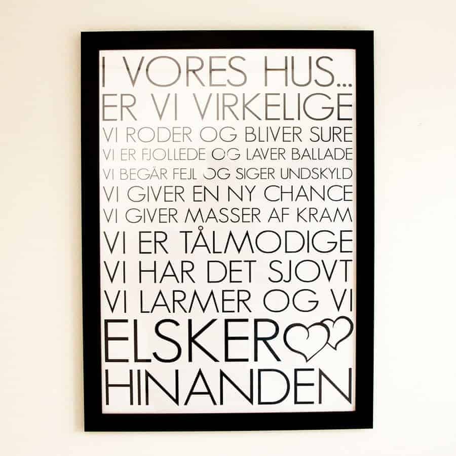 Sort Træramme Plakat - Plakater