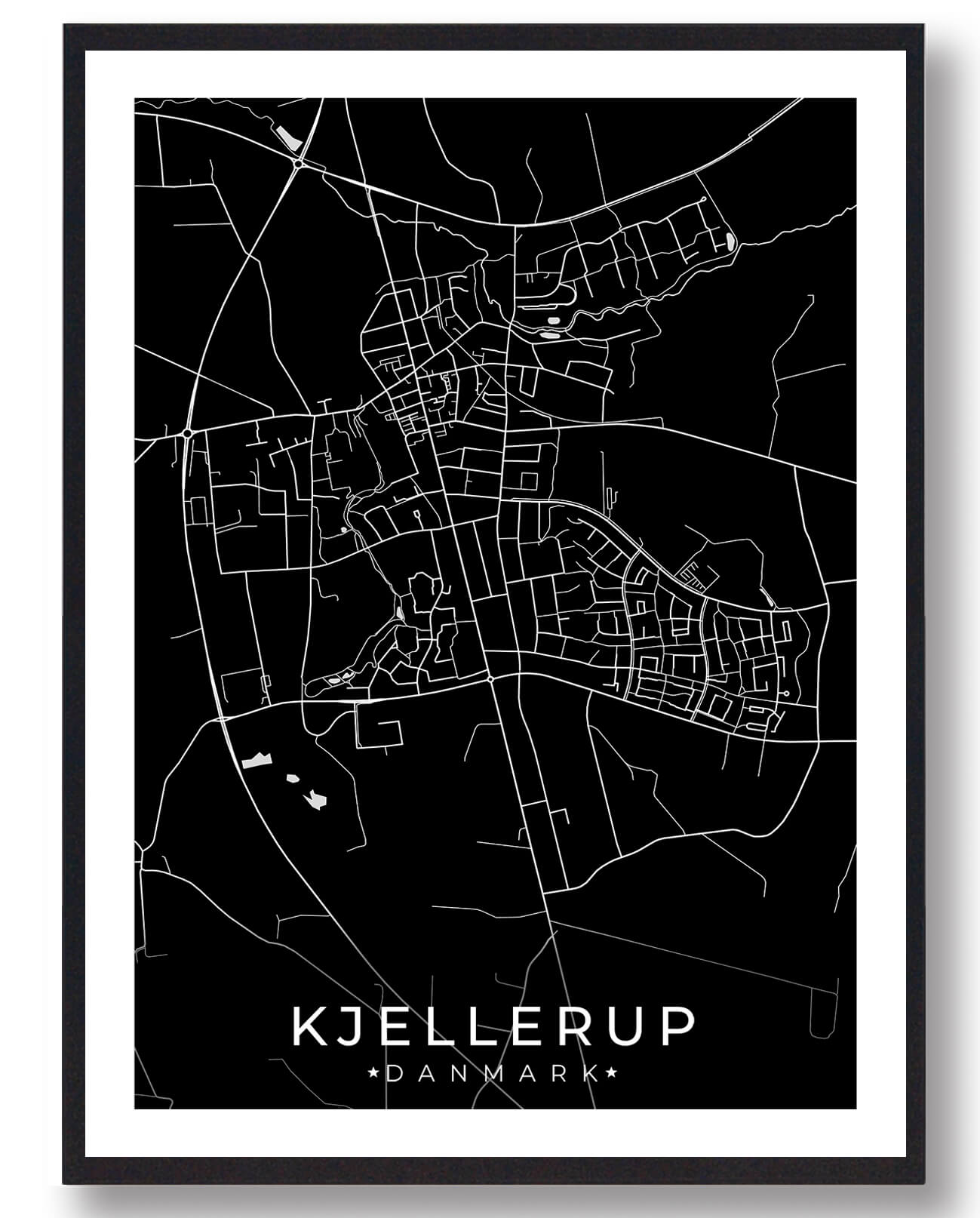 Sort Kjellerup Plakat - Plakatdyr.dk Plakater