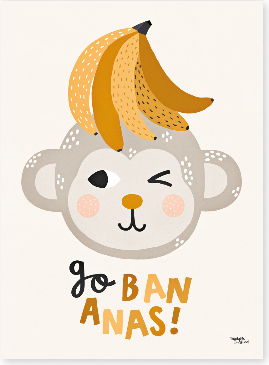 Michelle Carlslund Plakat 30x40 Bananas - Plakater  - 5713215003050