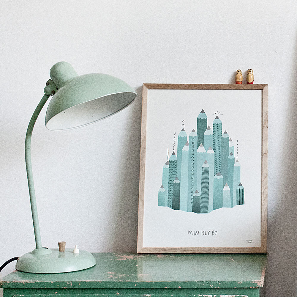 Michelle Carlslund Plakat 30x40 Min Bly - Plakater  - 5713215000196
