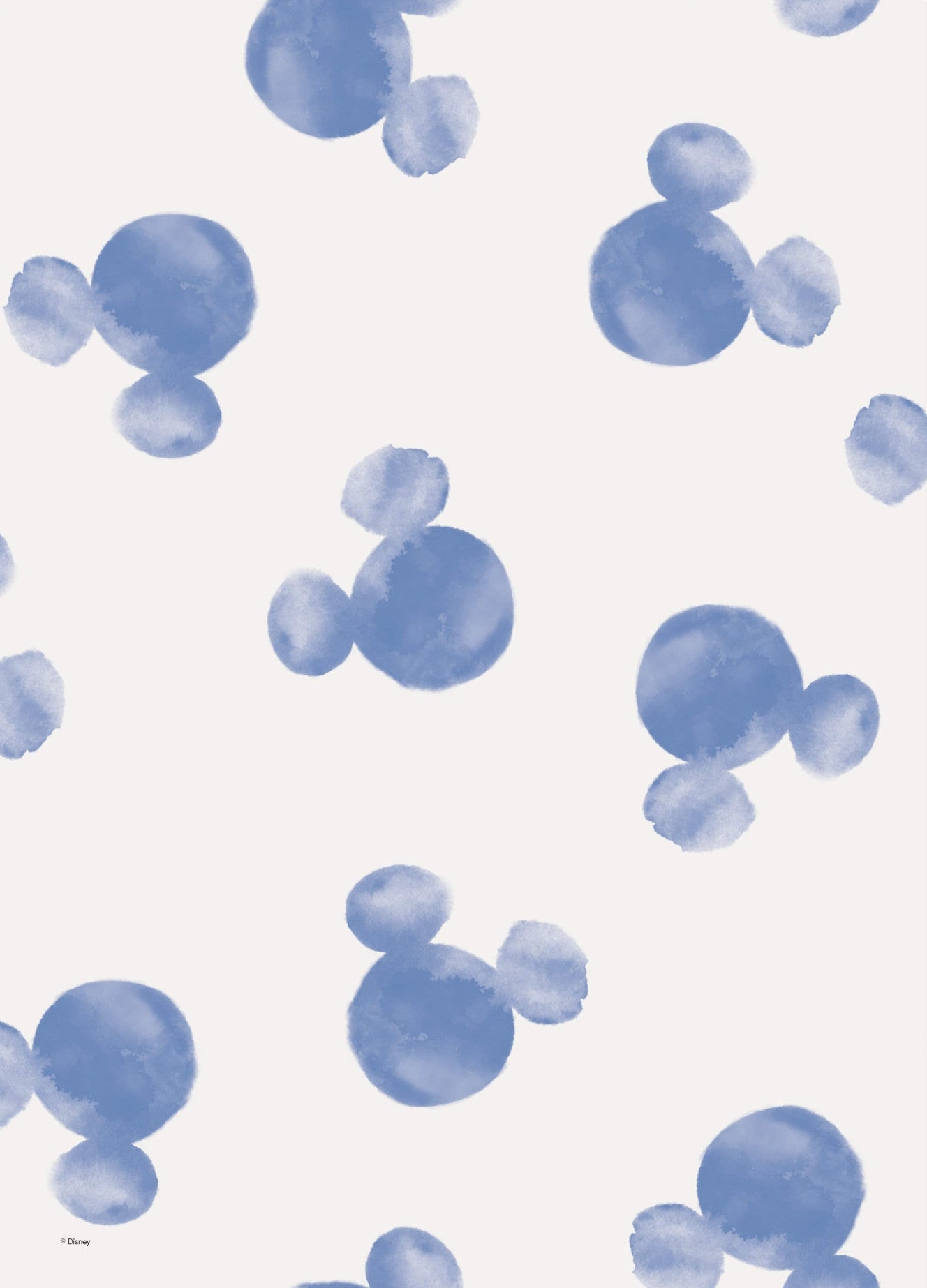 Rosa Mickey Mouse Watercolor Silhouettes - Disney Plakater