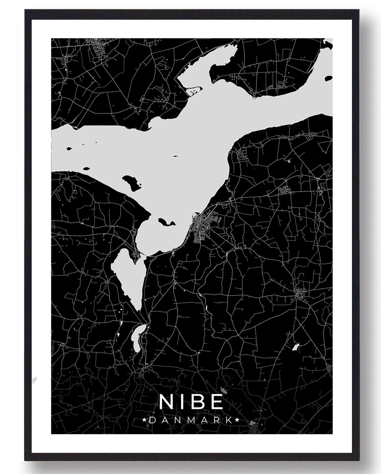 Sort Nibe Plakat - Plakatdyr.dk Plakater