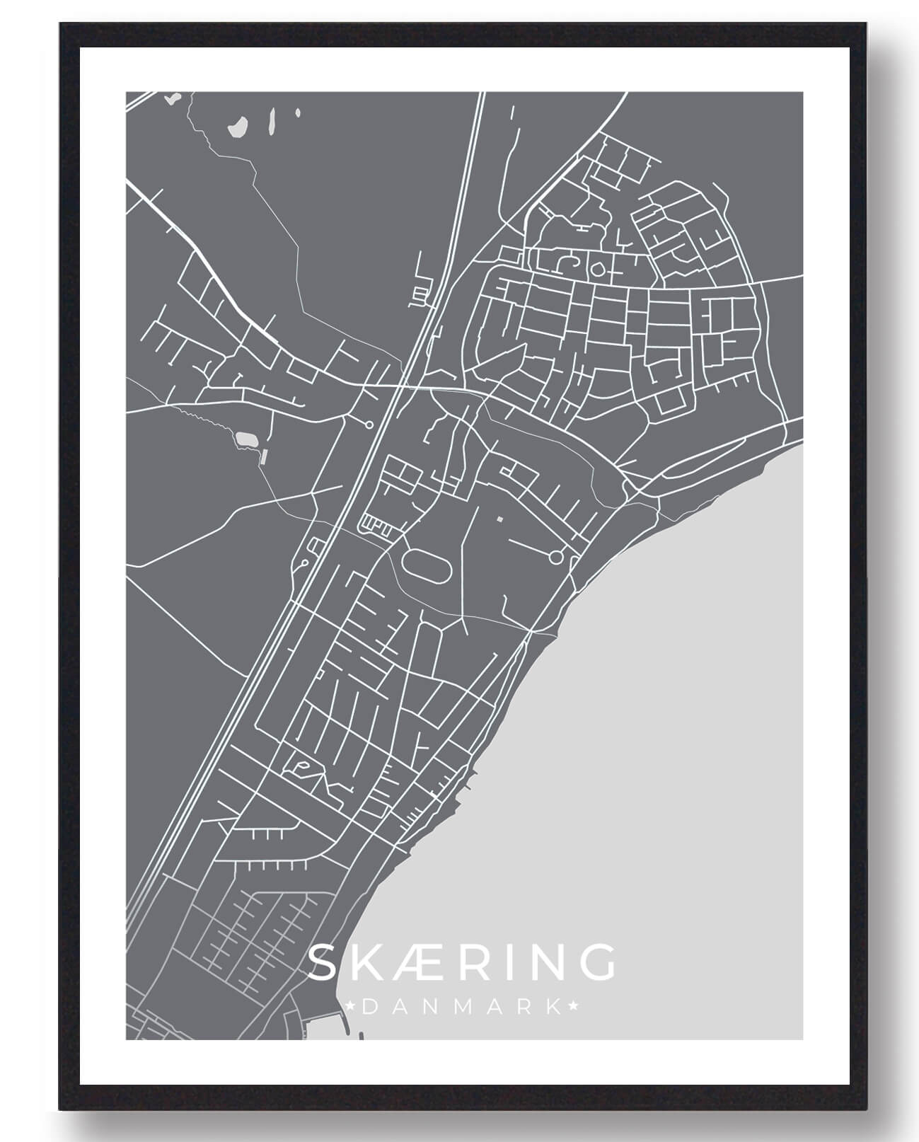 Skæring Plakat Grå - Plakatdyr.dk Plakater