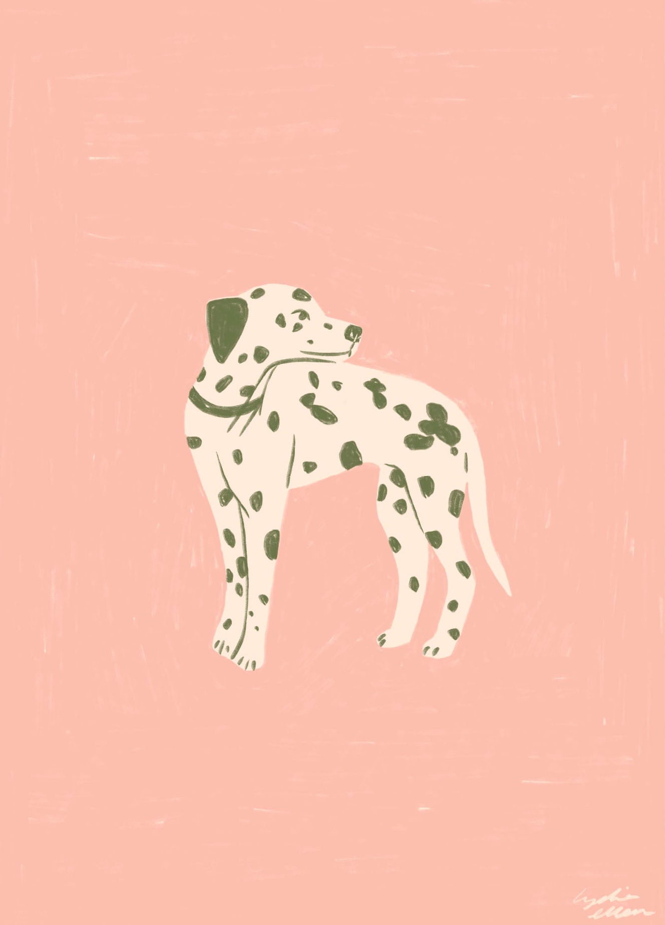 Rosa Spots Lydia Ellen Design - Plakater