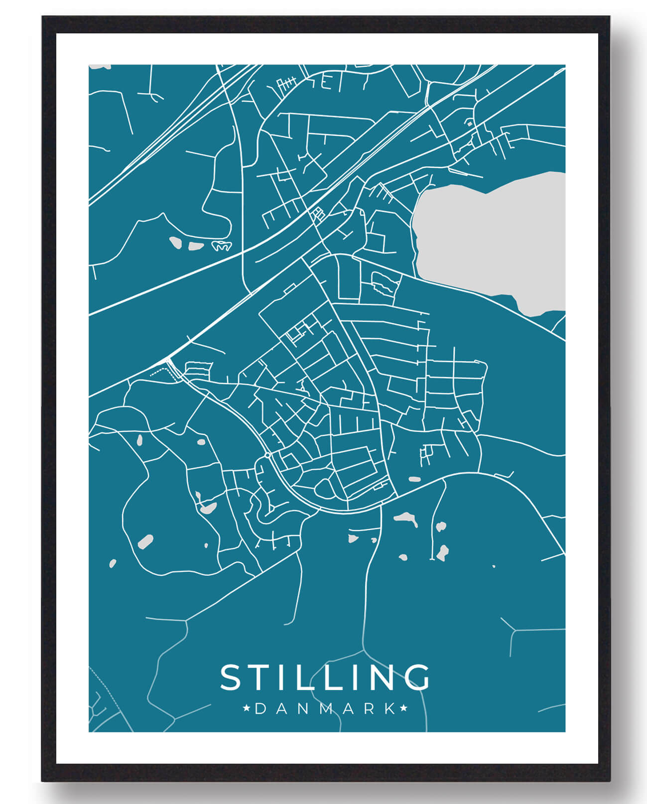 Blå Stilling Plakat - Plakatdyr.dk Plakater