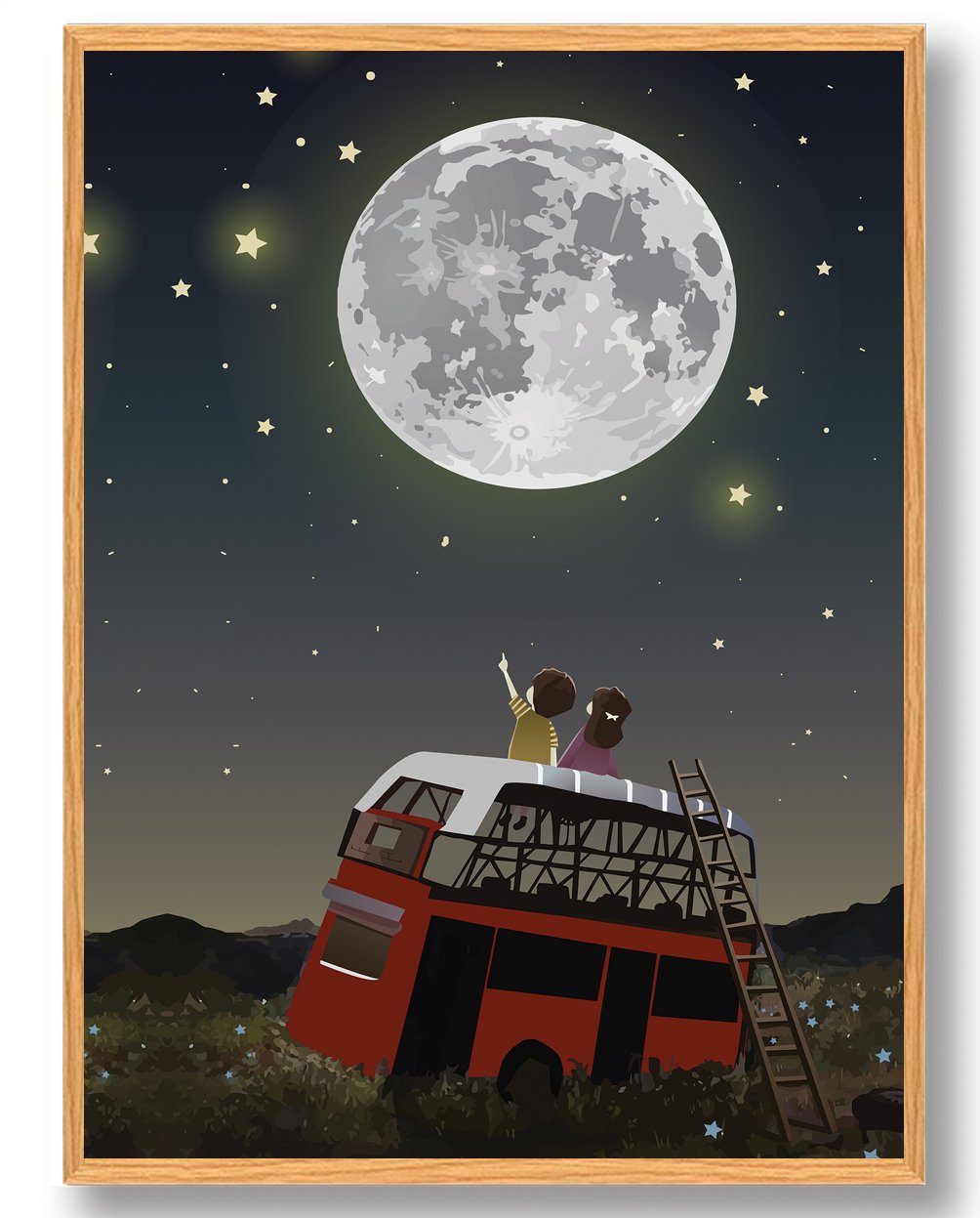 Stjernehimmel Plakat - Plakatdyr.dk Plakater