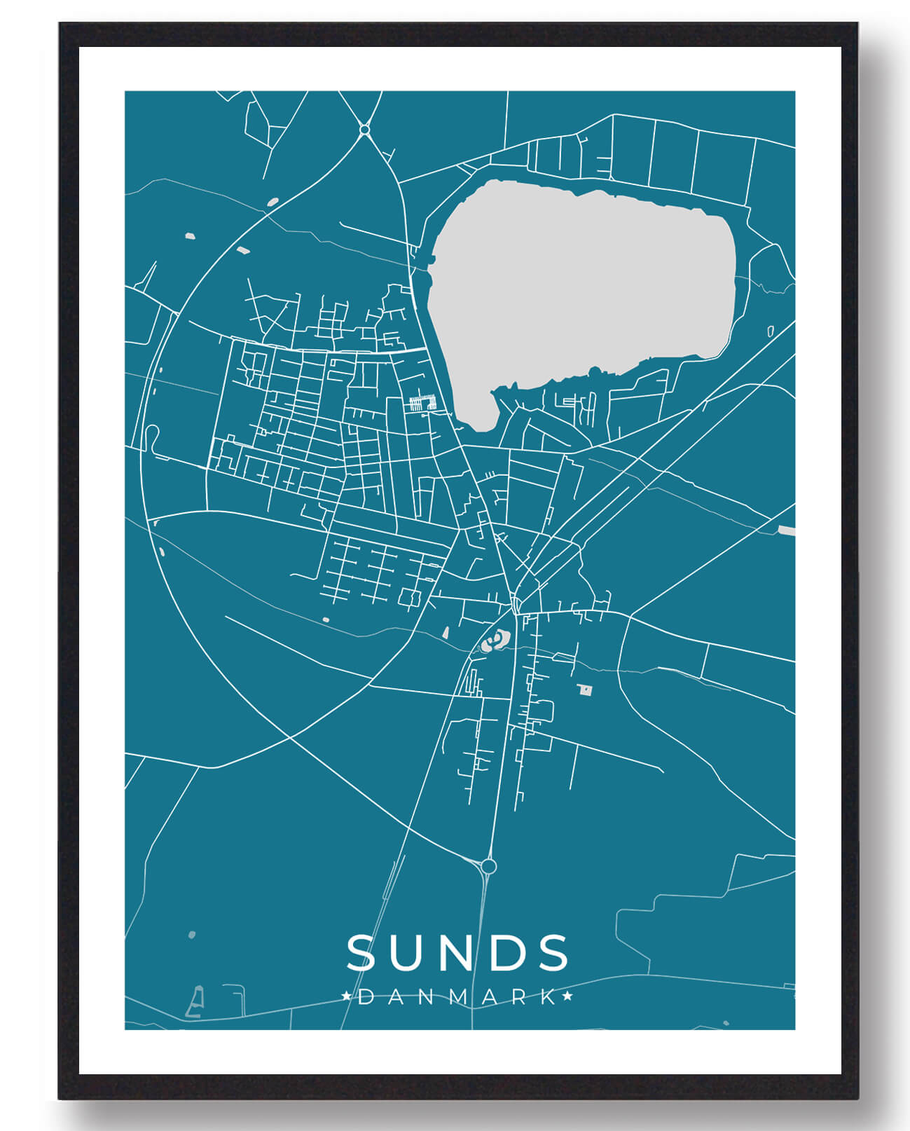 Blå Sunds Plakat - Plakatdyr.dk Plakater