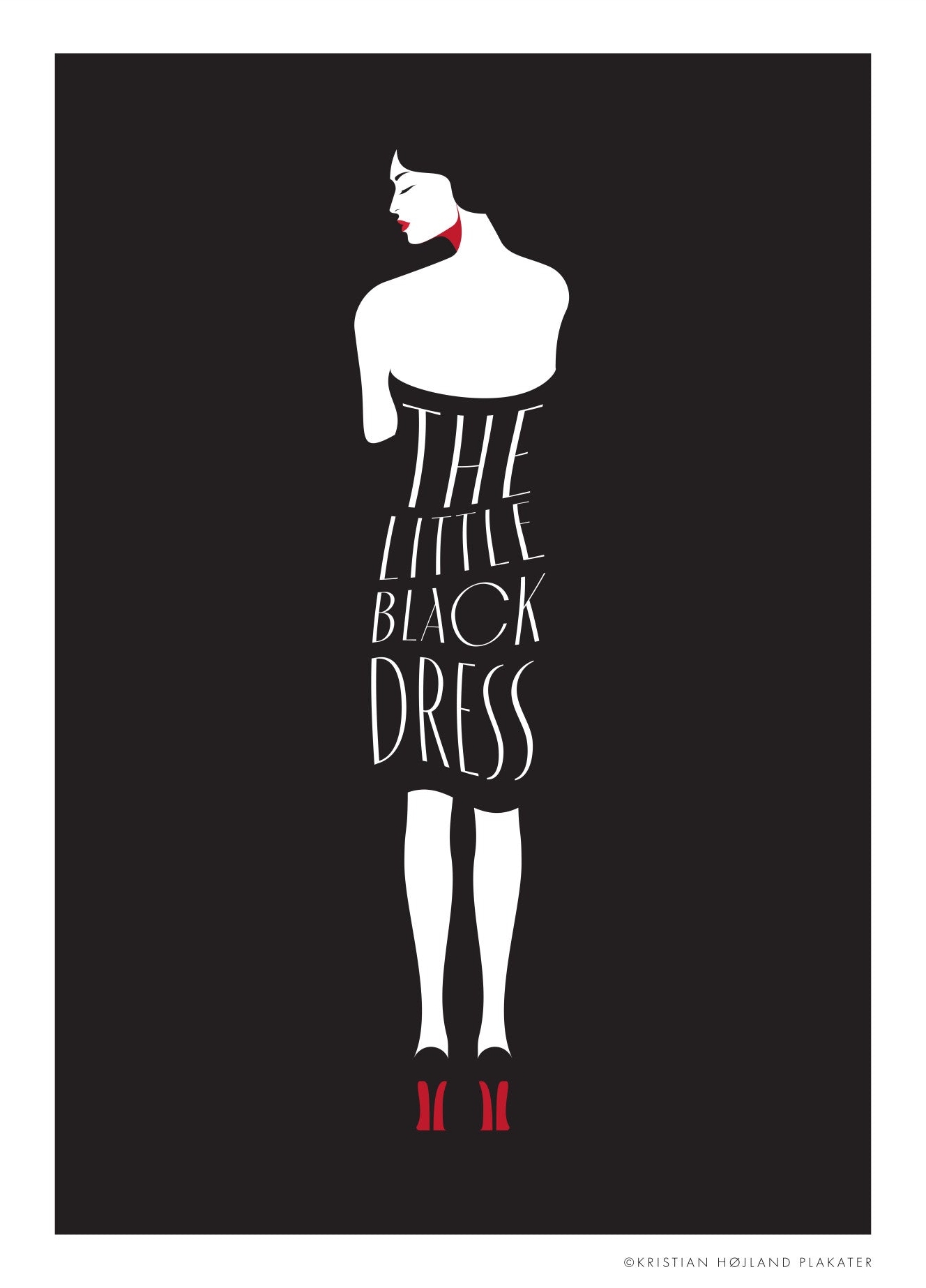 Rosa The Little Black Dress Kristian Højland - Plakater