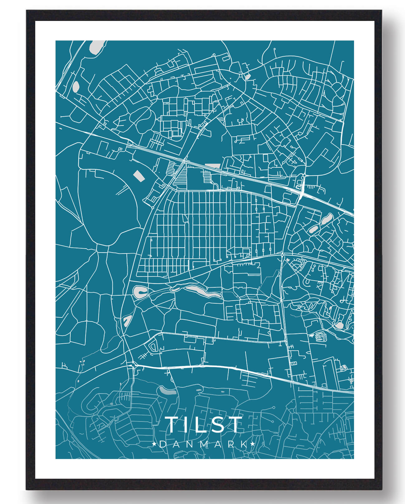 Blå Tilst Plakat - Plakatdyr.dk Plakater