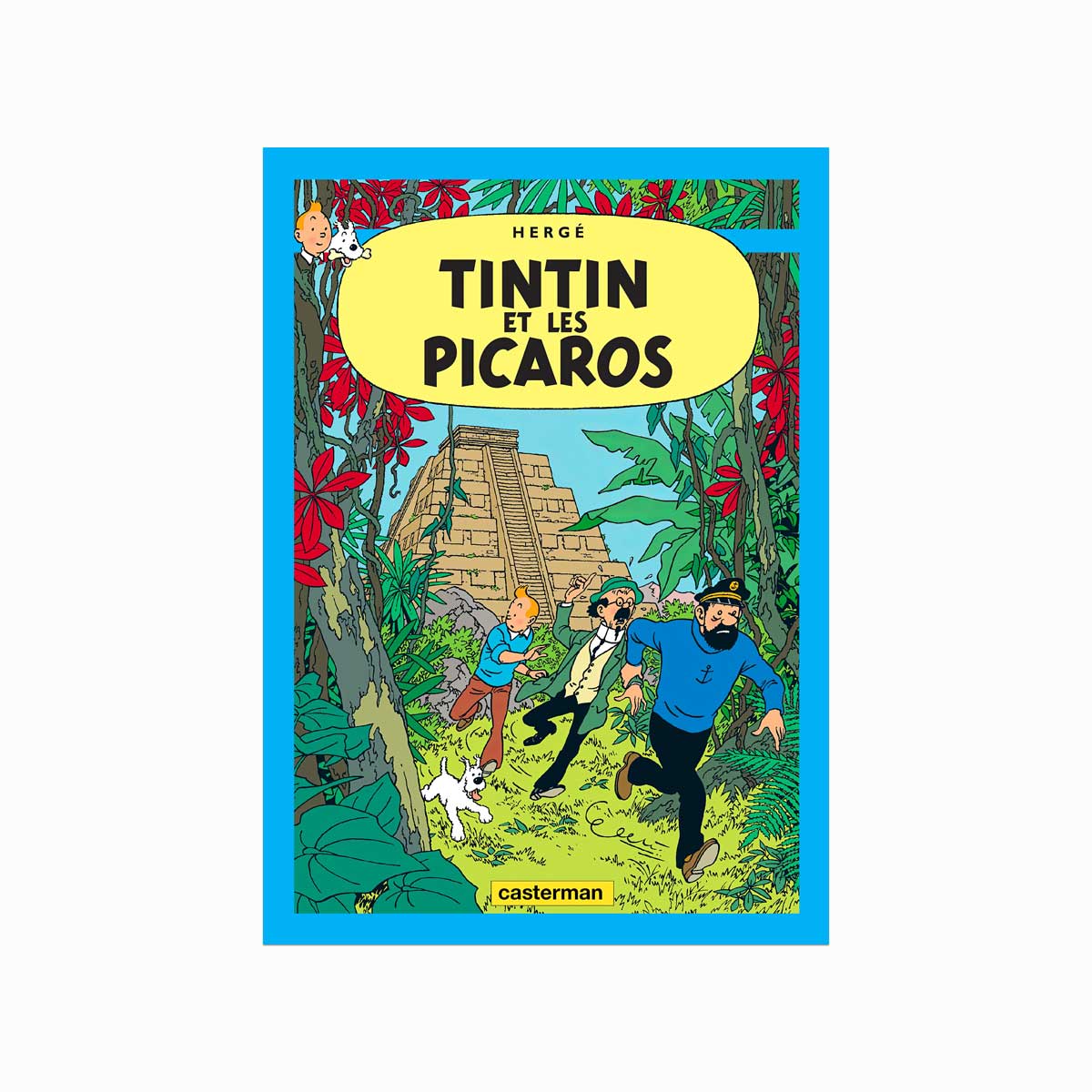 Tintin Plakat Tintin Les Picaros 1974 - Designplakater Plakater