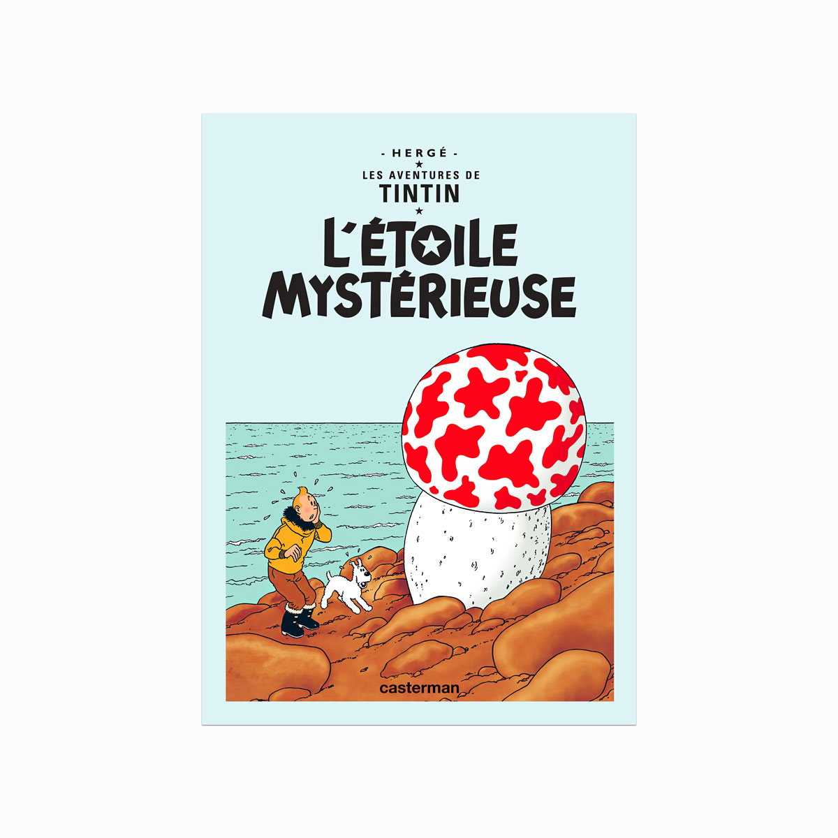 Tintin Plakat Ltoile Mystrieuse 1942 - Designplakater Plakater