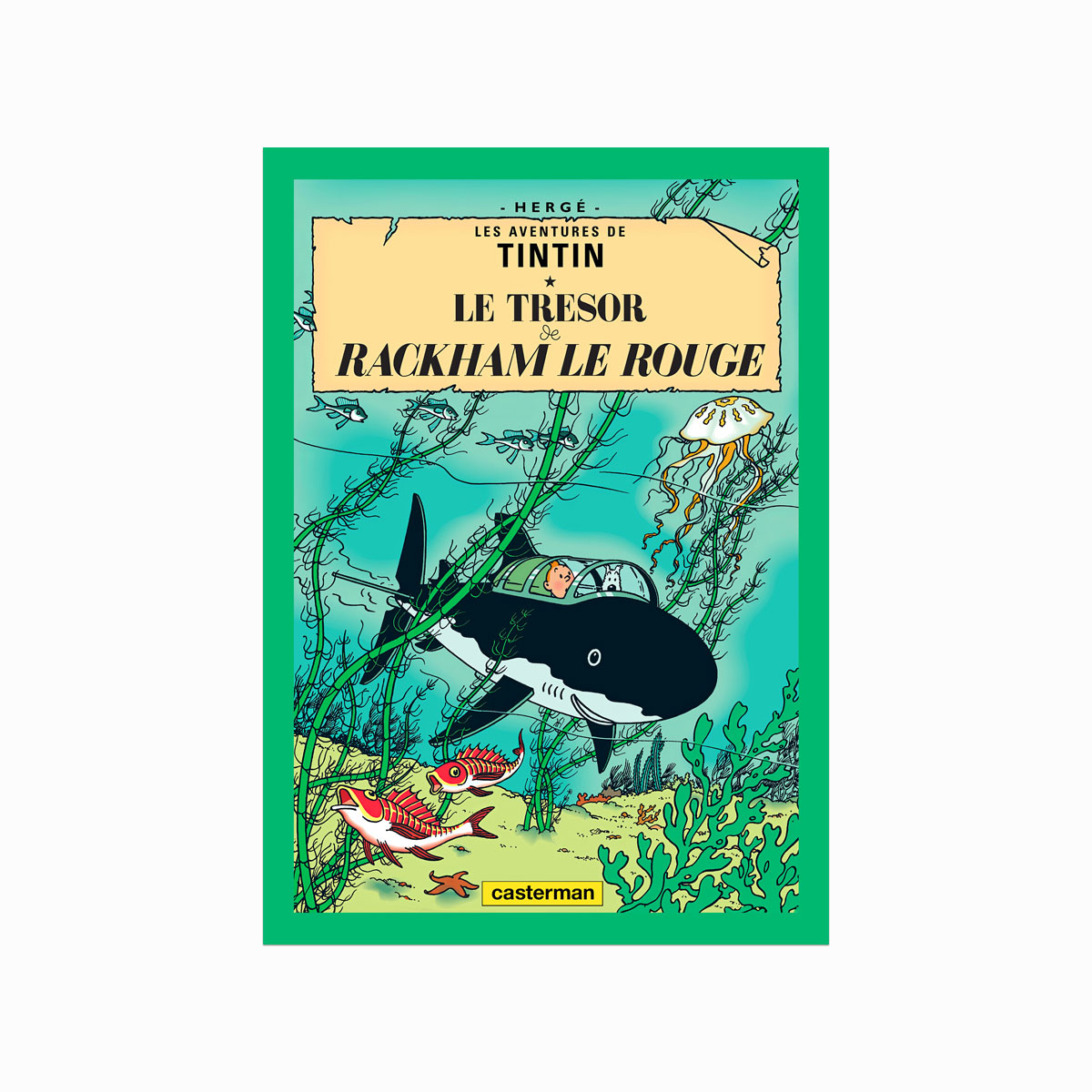 Tintin Plakat Trsor Rackham Rouge 1944 - Designplakater Plakater
