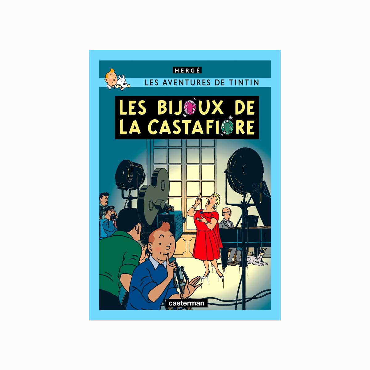 Tintin Plakat Les Bijoux Castafiore 1963 - Designplakater Plakater