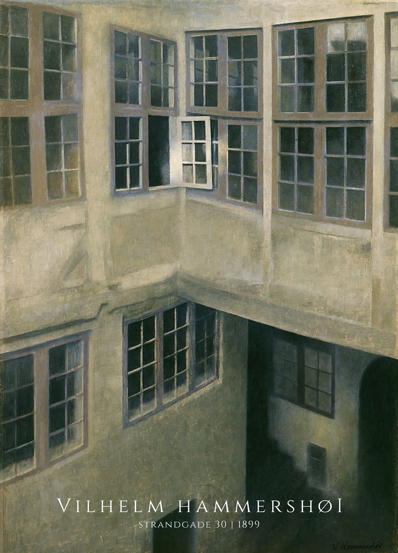 Rosa Strandgade Vilhelm Hammershøi - Plakater