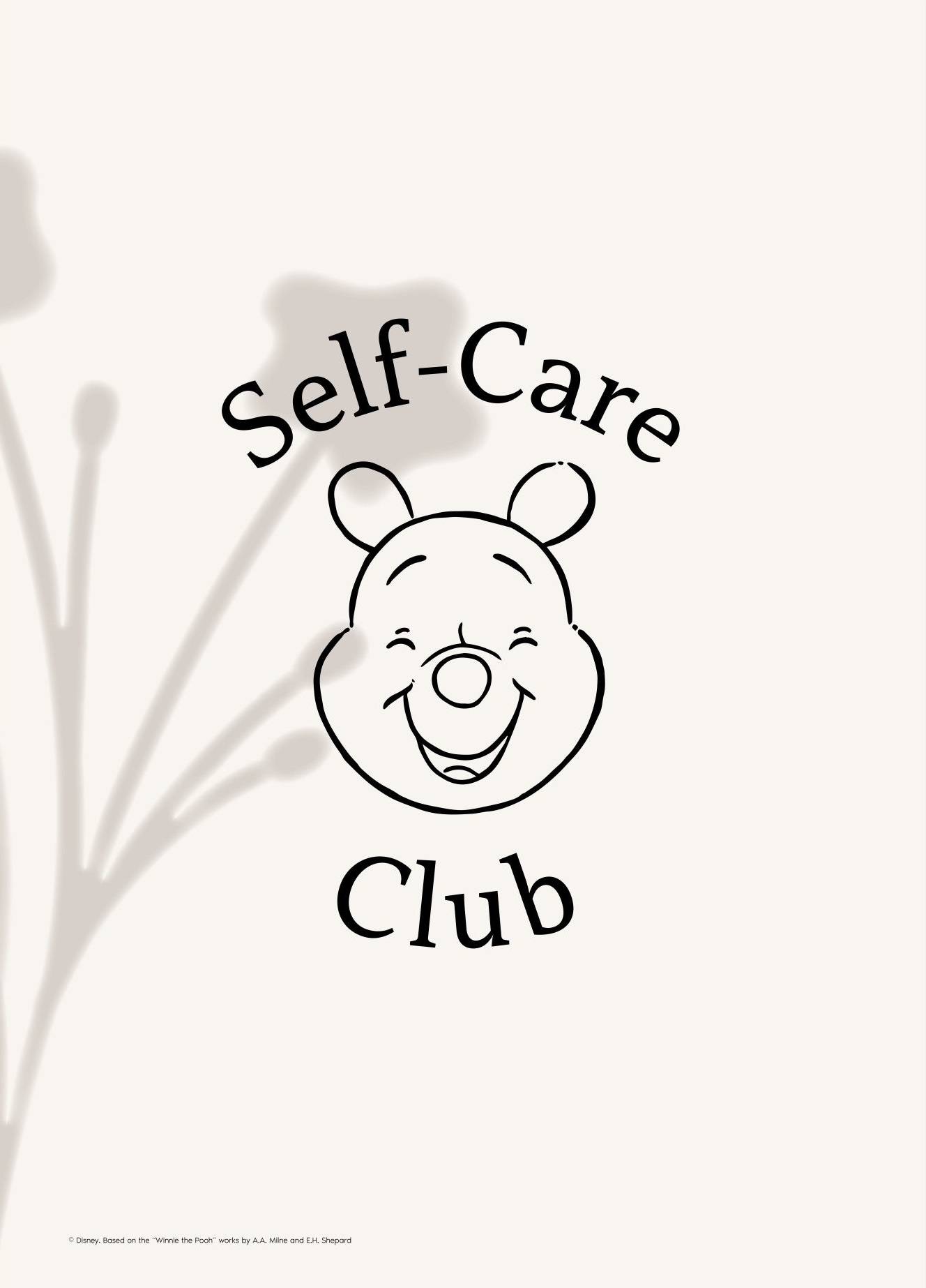 Rosa Peter Plys Klub For Egenomsorg Disney - Disney Plakater
