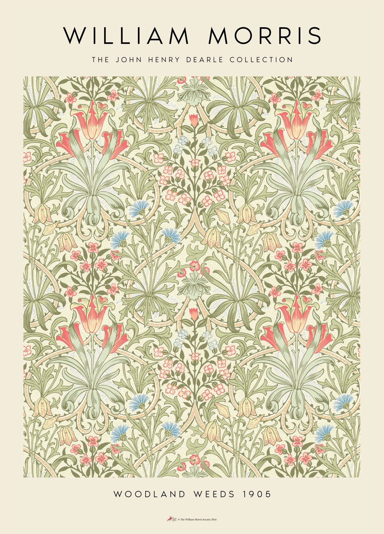 Rosa Woodland Weeds William Morris - William Morris Plakater