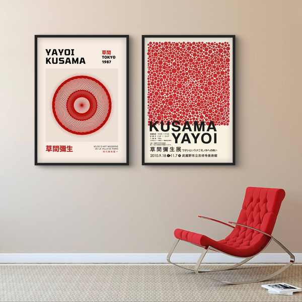 Yayoi Kusama Plakatsæt - Plakat Portalen Plakater