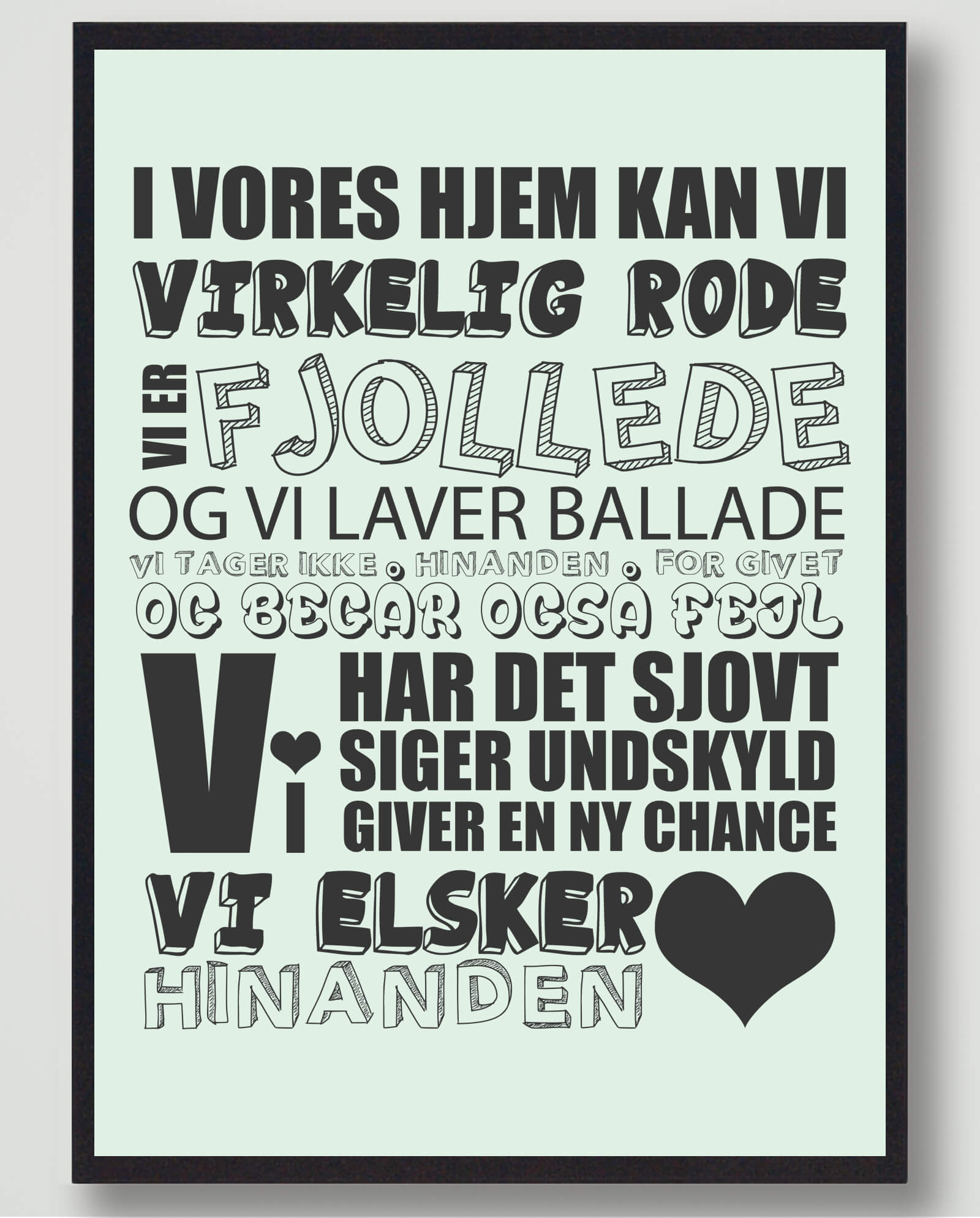Grøn Vores Hjem Kan Rode Plakat - Plakatdyr.dk Plakater