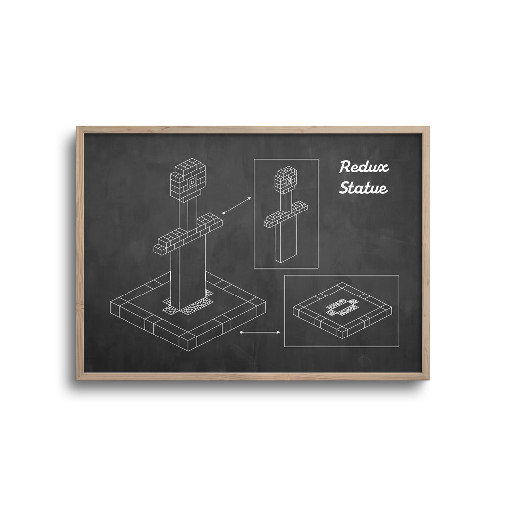 Gamer Blueprint Mørk Baggrund Redux Statue - Plakater
